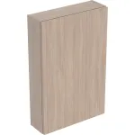 Armario suspendido Geberit rectangular, con una puerta: 45x70cm, Cuerpo y frontal: encina/melamina con textura de madera